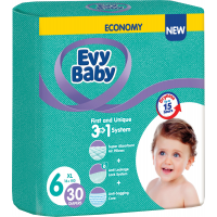 Подгузники детские Evy Baby 6 (16+ кг) 30 шт
